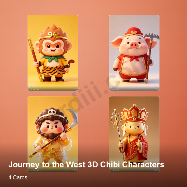 Journey to the West 3D Chibi Characters