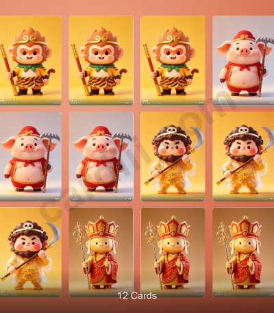 Journey to the West 3D Chibi Characters