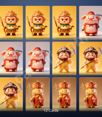 Journey to the West 3D Chibi Characters