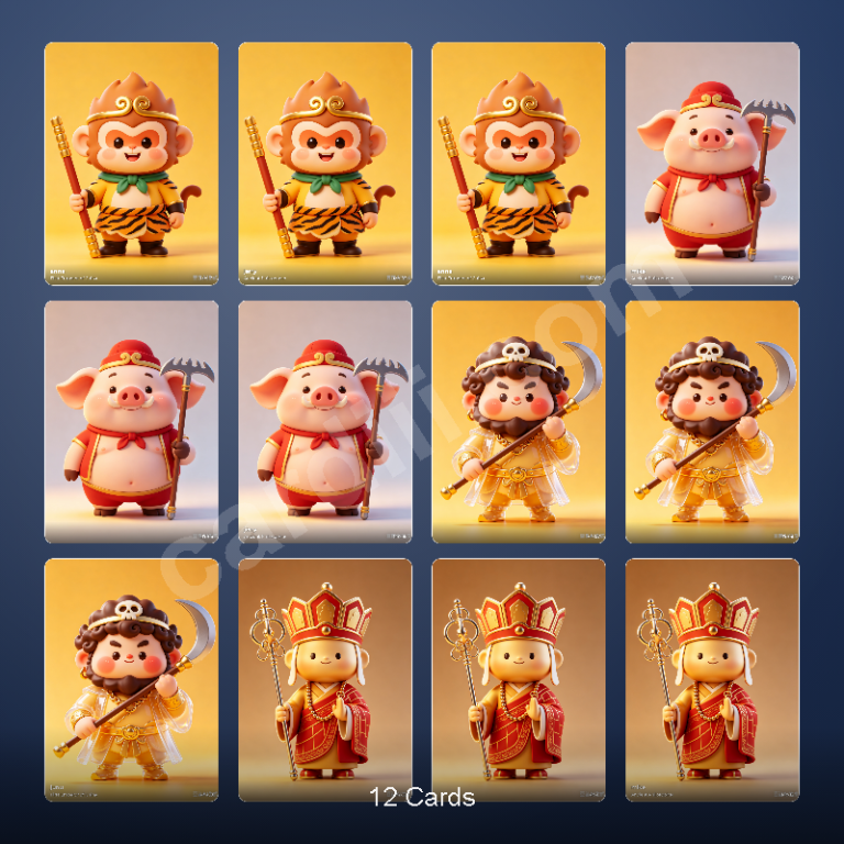 Journey to the West 3D Chibi Characters